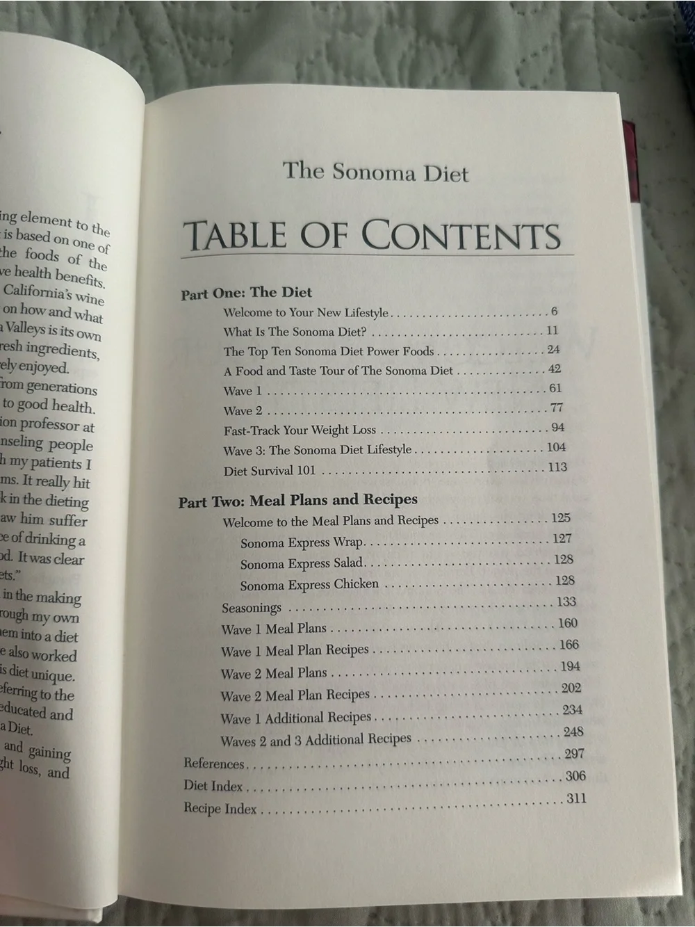 The Sonoma Diet Cookbook - Guide to better health in 10 days
